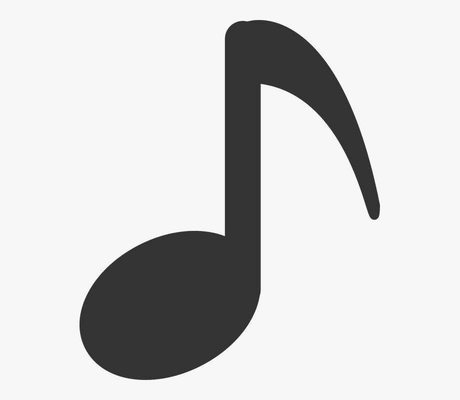Note clipart large. Song music symbol clip