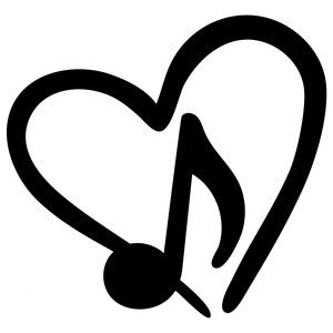 Note clipart music love. Notes 