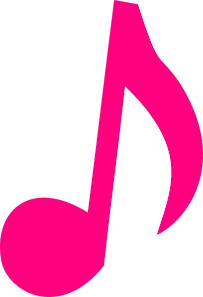  clip art clipartlook. Note clipart music pink