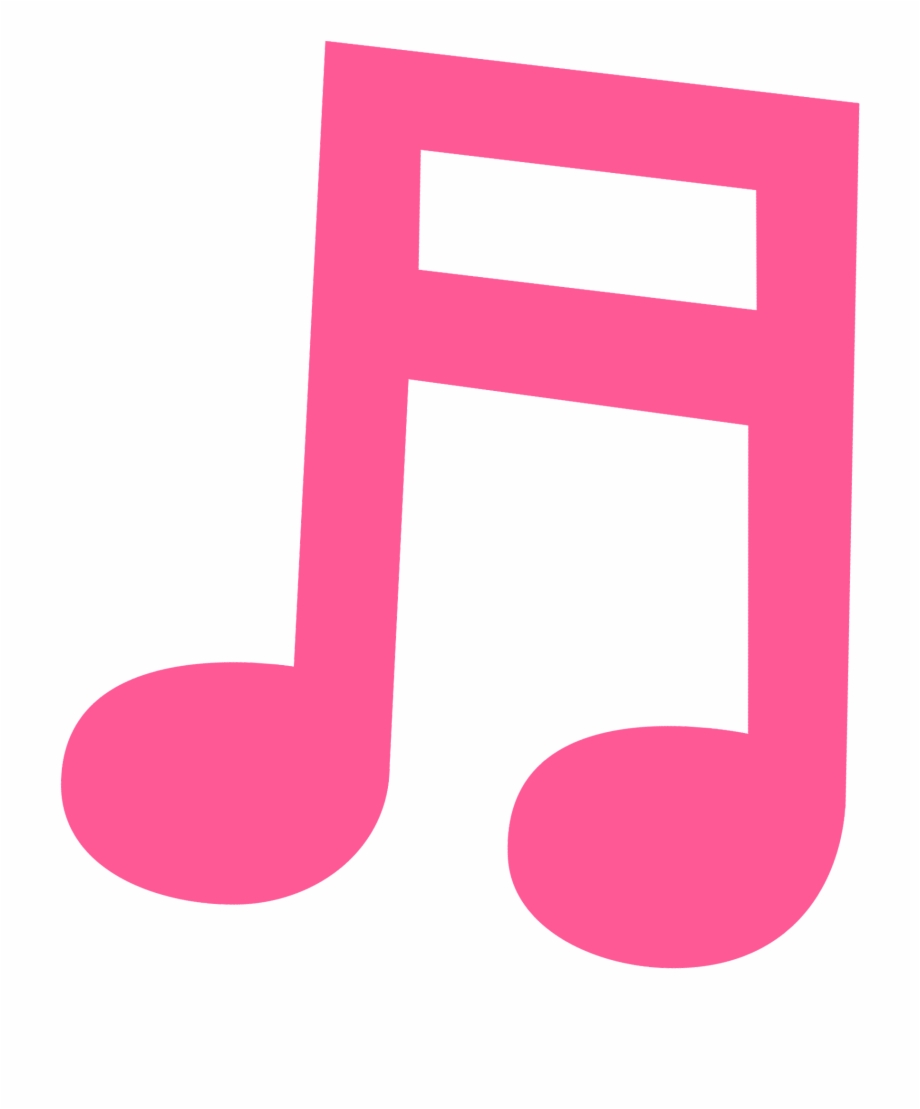 Note clipart music pink. Transparent png download 