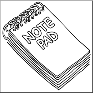 note clipart pad