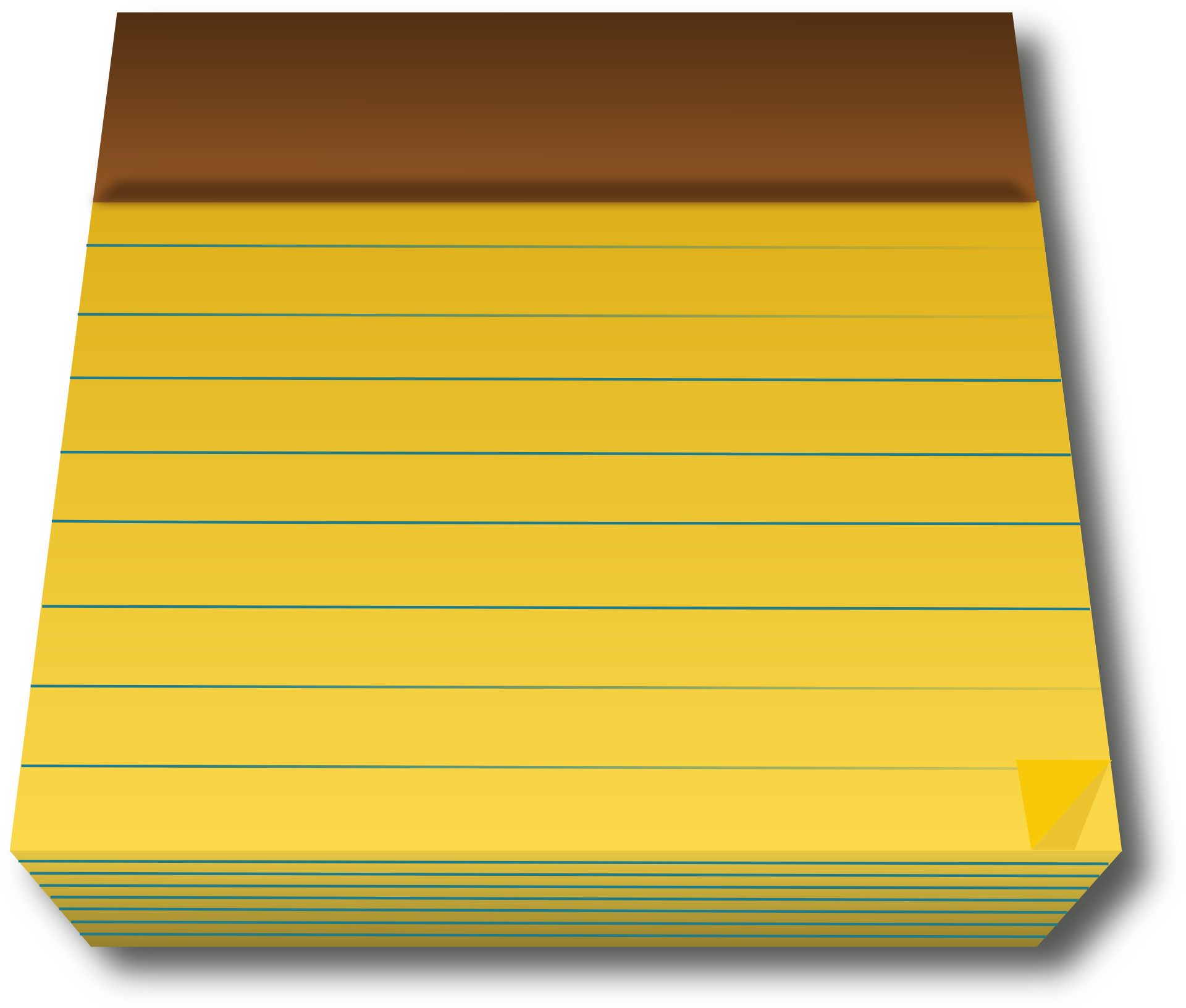 notebook clipart yellow notebook