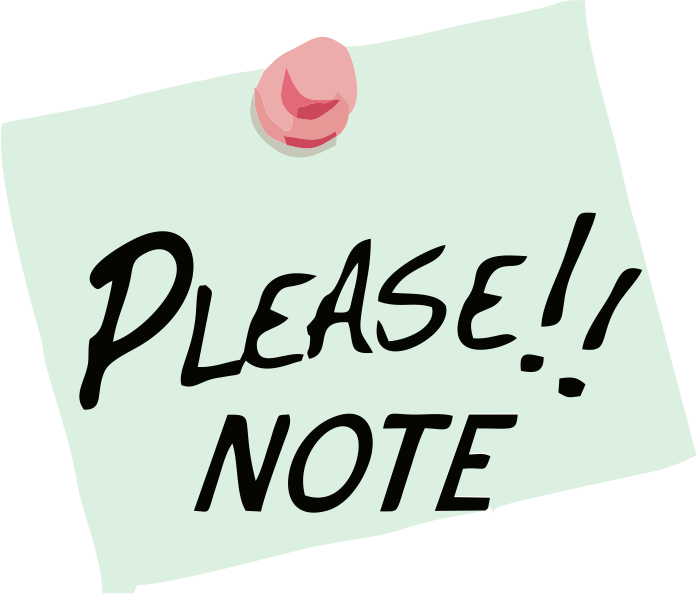 note clipart please remember