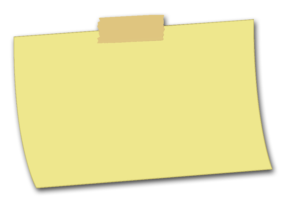Sticky notes png picture. Note clipart posted note