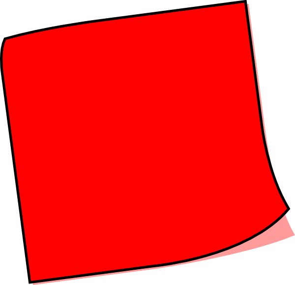 Red sticky clip art. Note clipart posted note