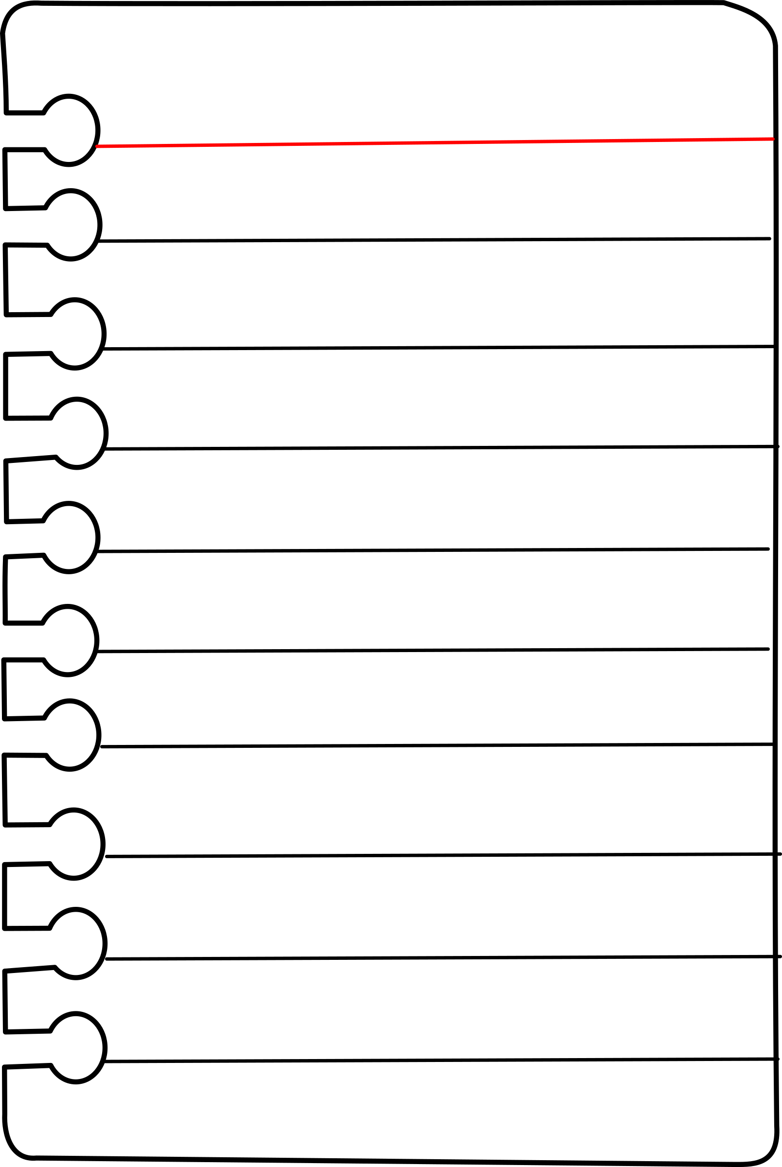 notepad clipart notebook page