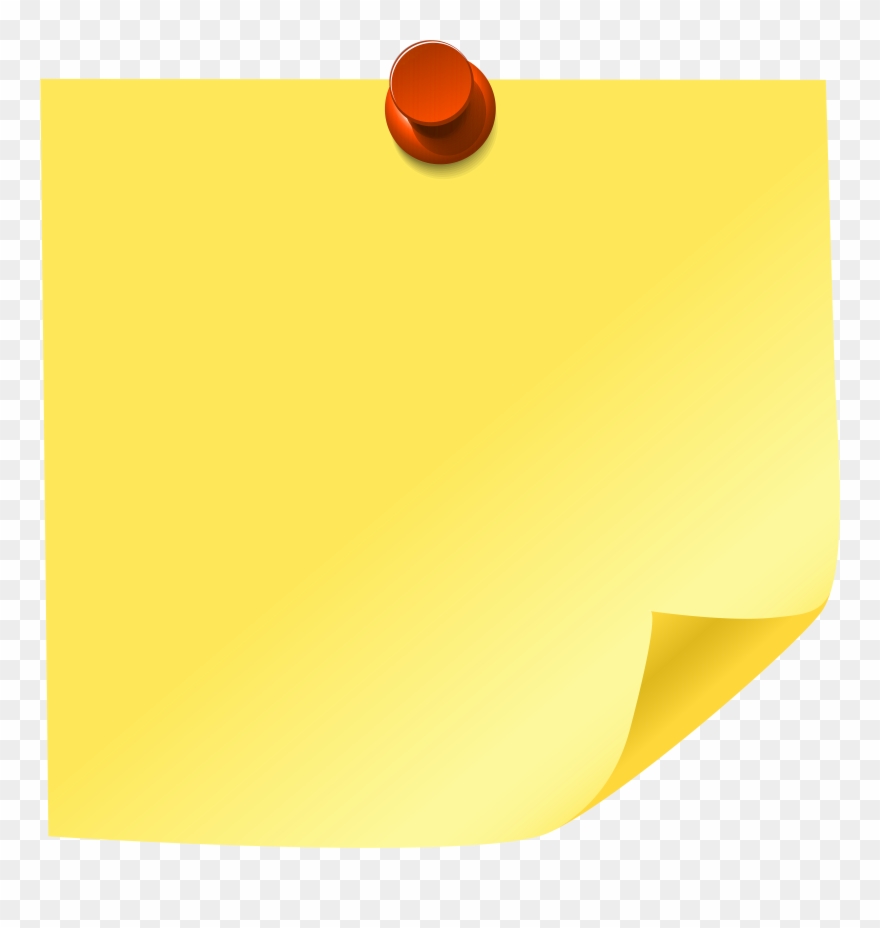 Note clipart yellow. Sticky png clip art