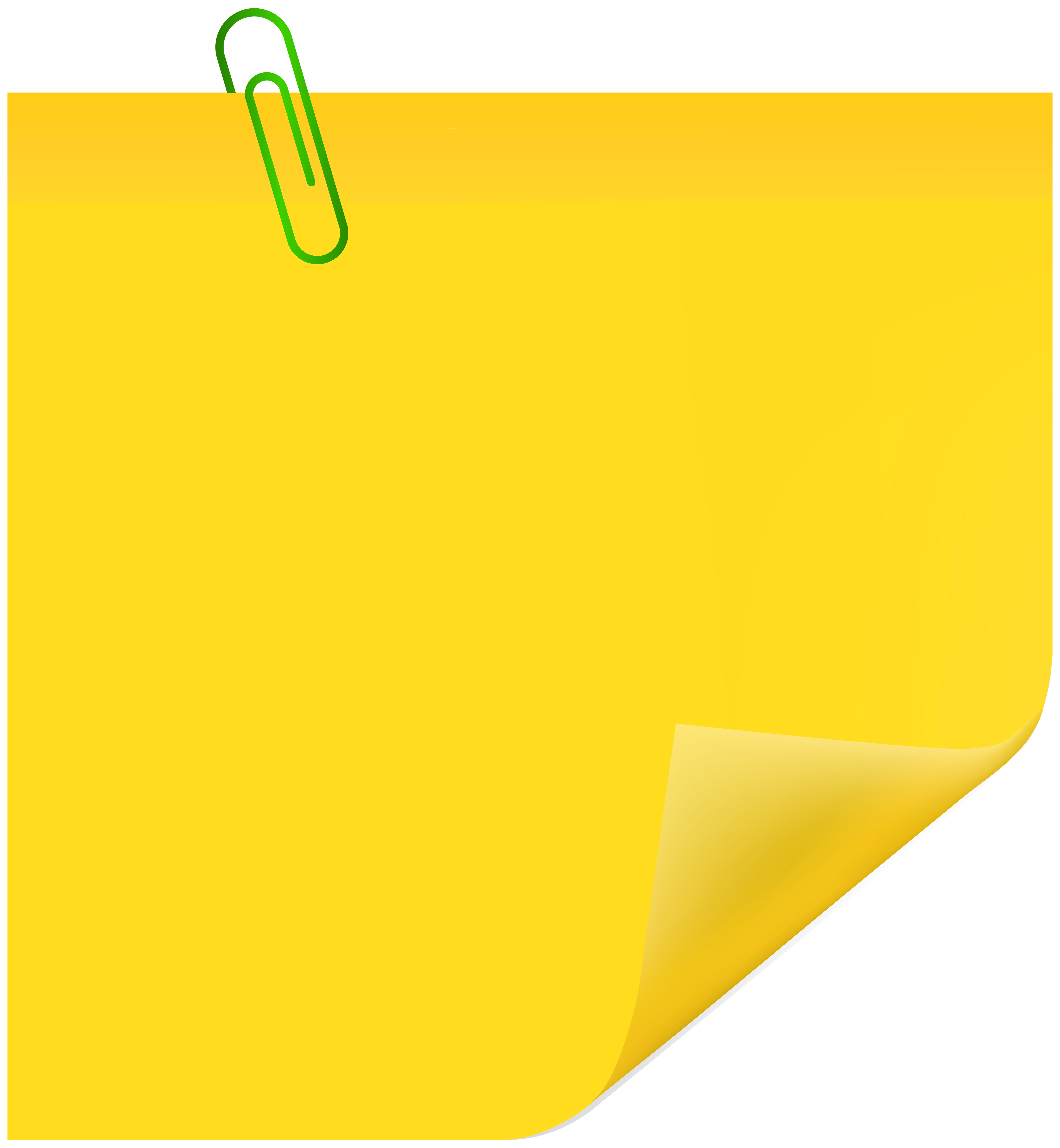 note clipart yellow