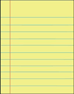 note clipart yellow lined paper