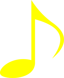 note clipart yellow