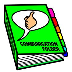notebook clipart communication book