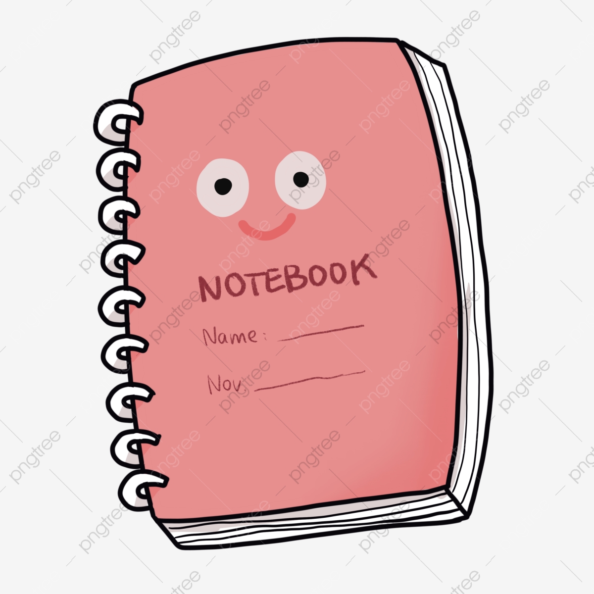 notebook clipart cute