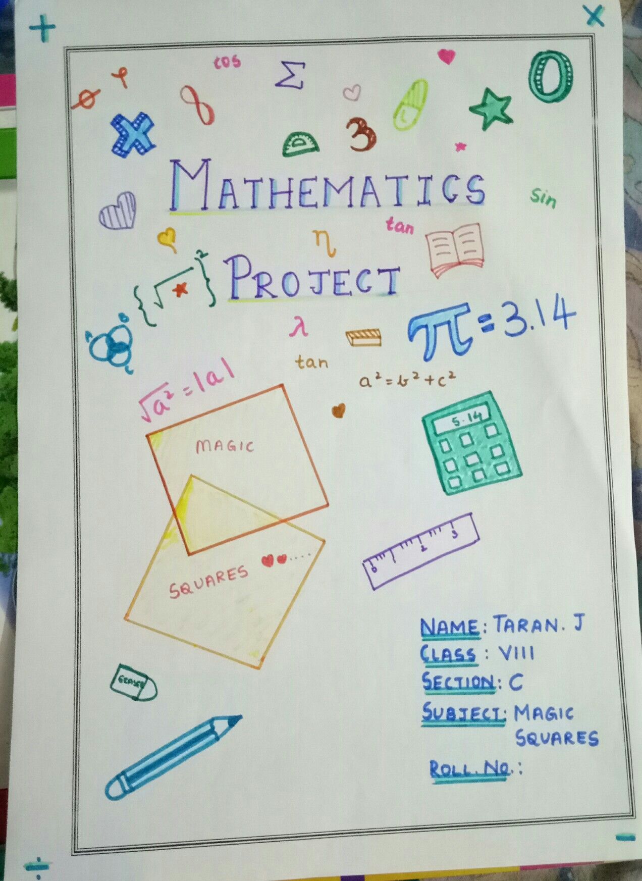 notebook clipart math project