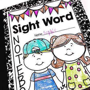 Notebook clipart mini book. Sight word or 