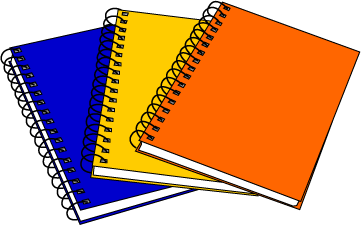 notebook clipart note book