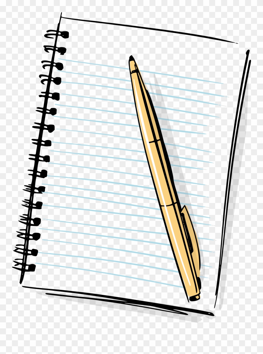 notepad clipart letter pen