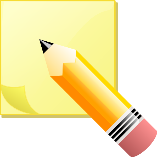 notepad clipart posted note