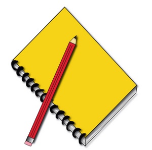 pencils clipart notebook