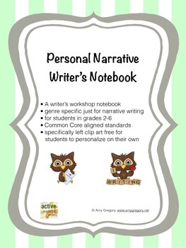 notebook clipart personal narrative