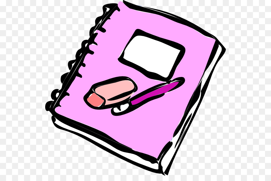 notebook clipart pink notebook