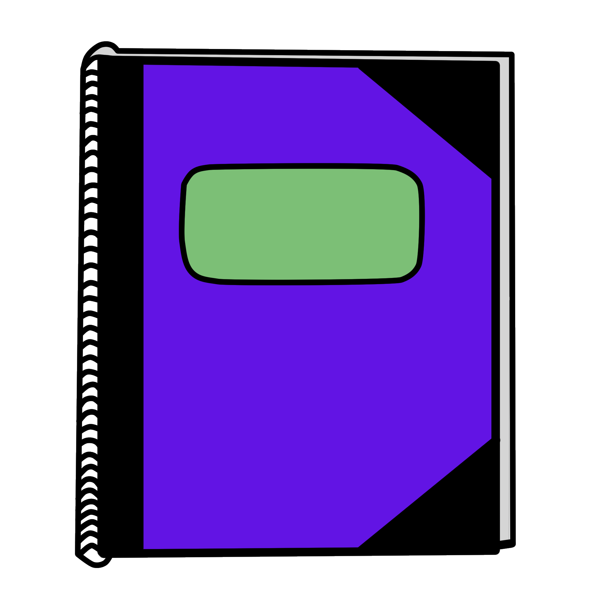 notebook clipart purple