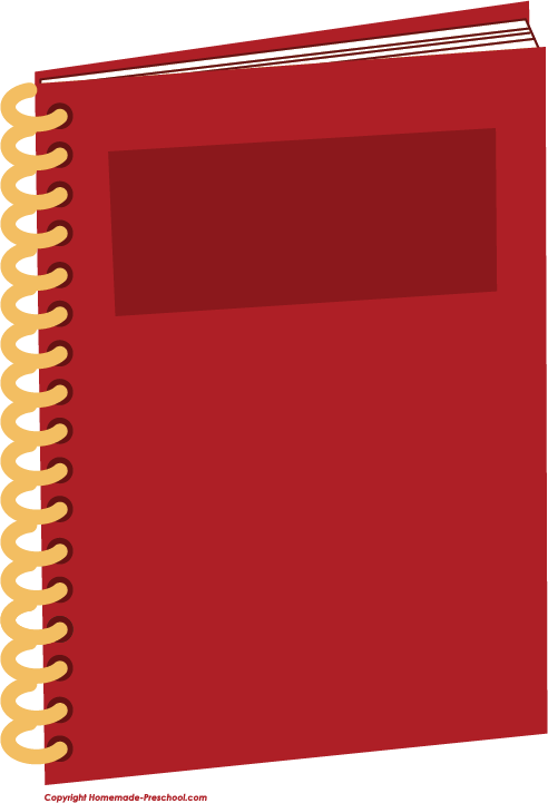 Notebook clipart red notebook, Notebook red notebook Transparent FREE ...