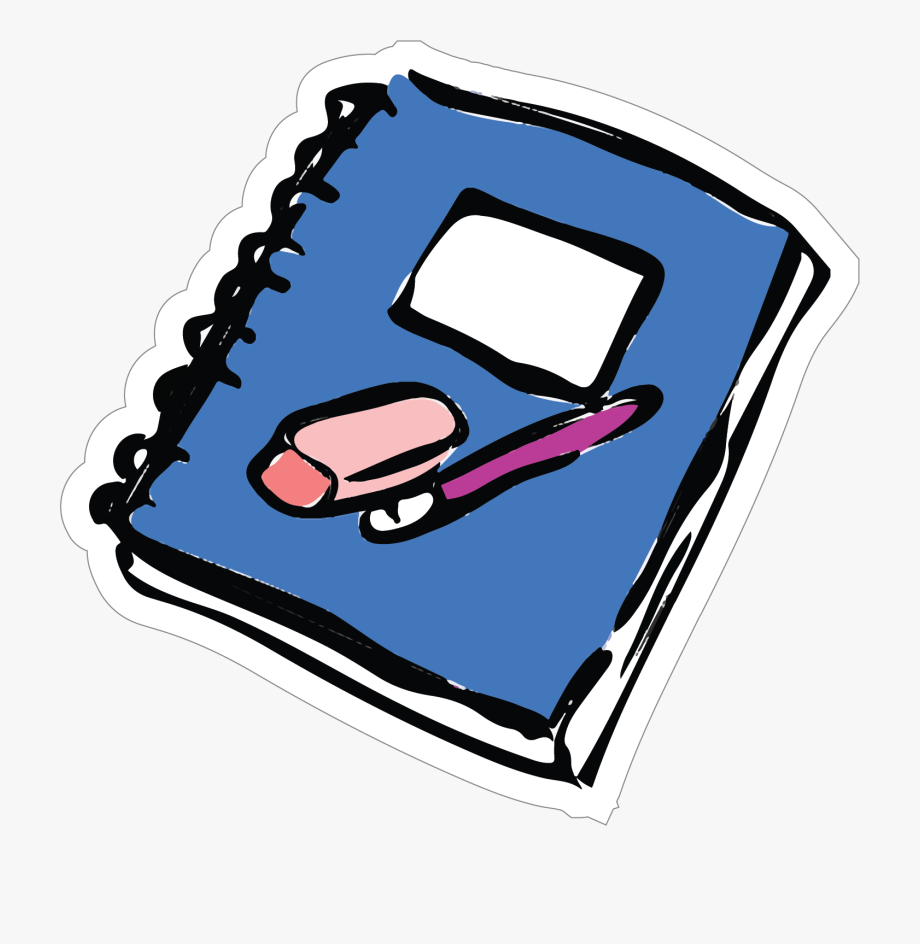 notebook clipart school thing