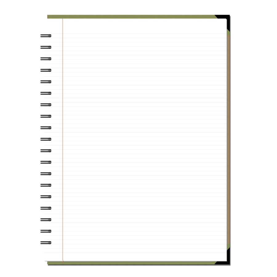 notebook clipart transparent background