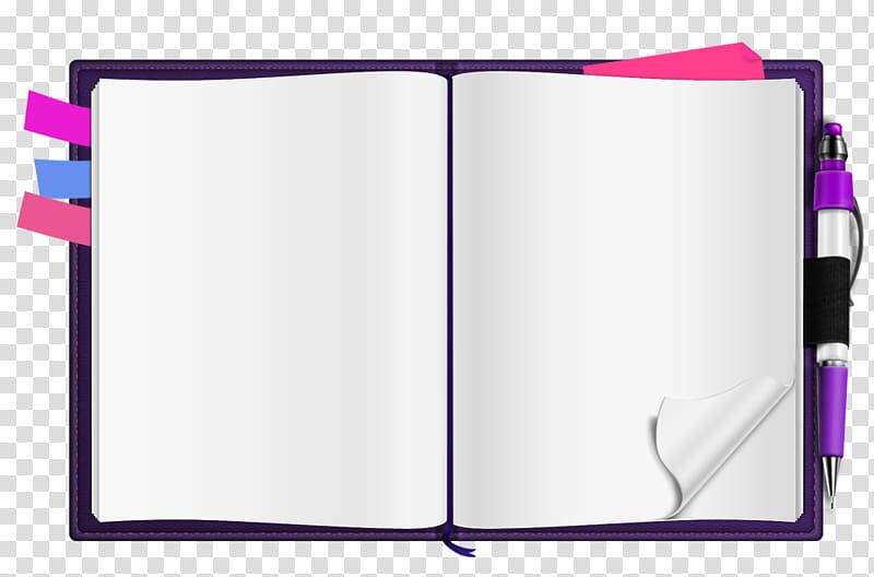 notebook clipart violet