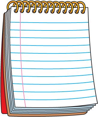 Notepad clip art pd. Note clipart school papers