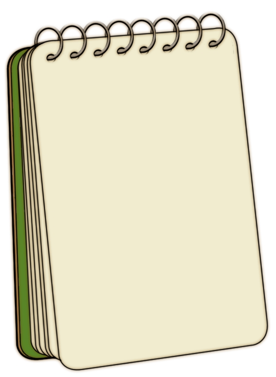 notepad clipart