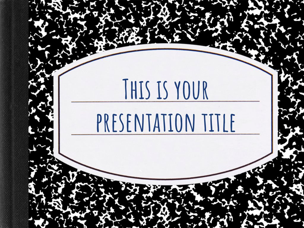 Free powerpoint template google. Notepad clipart book title