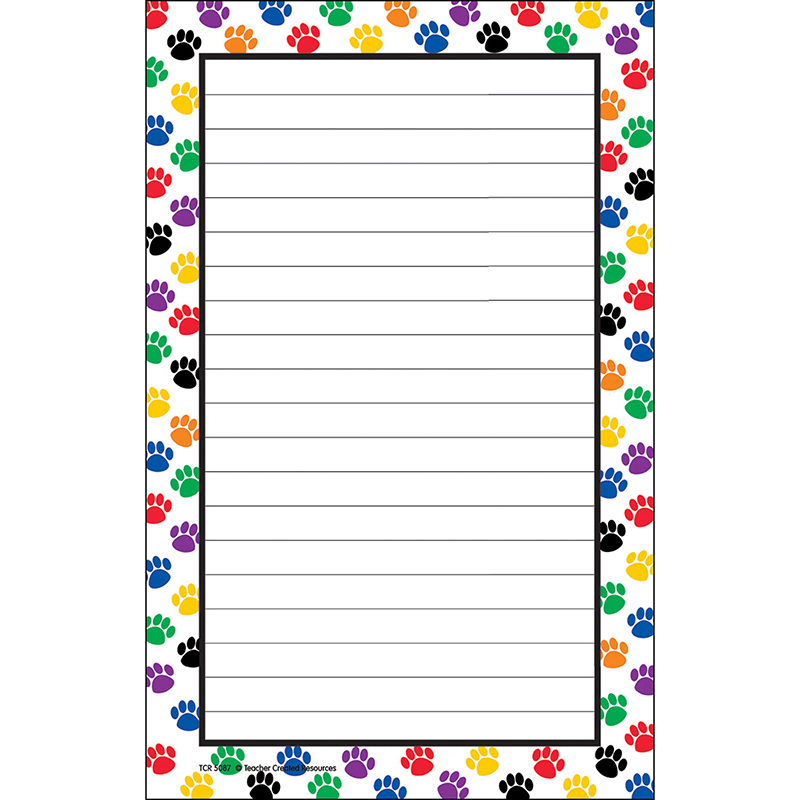 notepad clipart colorful