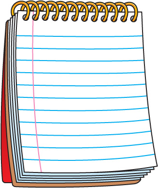 notepad clipart contact