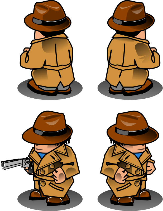 notepad clipart detective