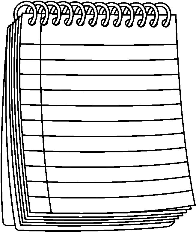 Free clip art on. Notepad clipart english notebook