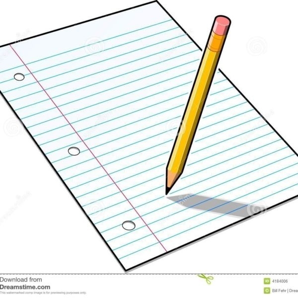 notepad clipart handwriting