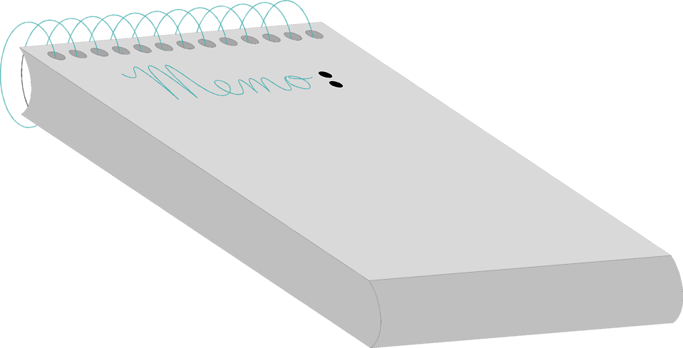 notepad clipart memo pad