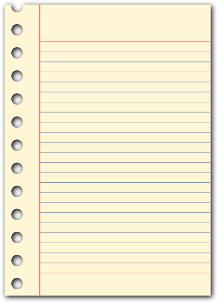 notepad clipart notebook sheet