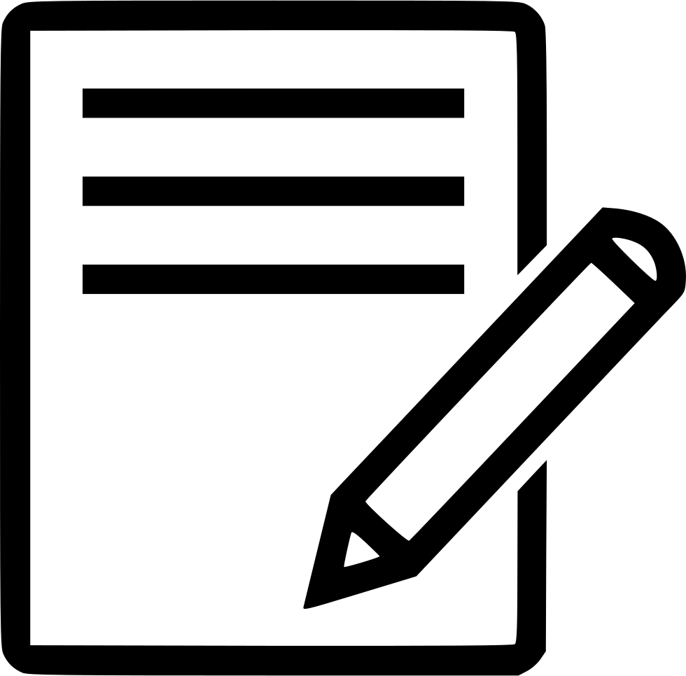 notepad clipart pen icon