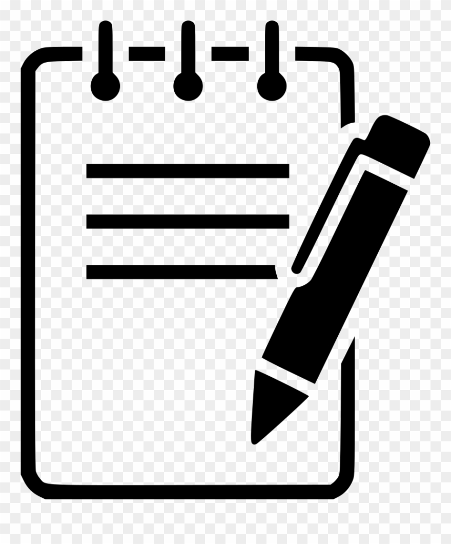 notepad clipart pen icon