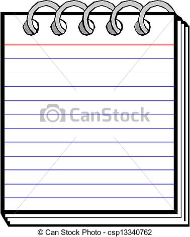notepad clipart spiral notepad