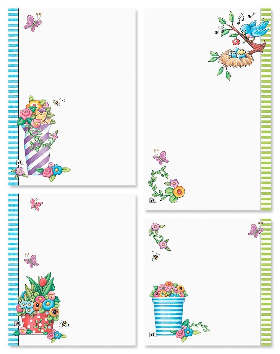 notepad clipart spring