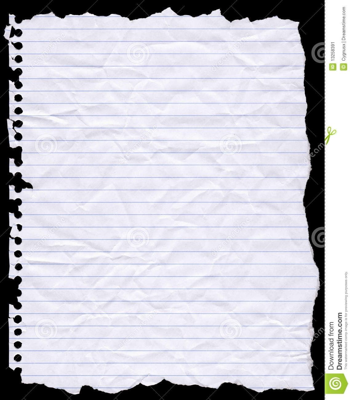 notepad clipart torn