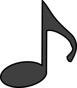 Music black and white. Notes clipart