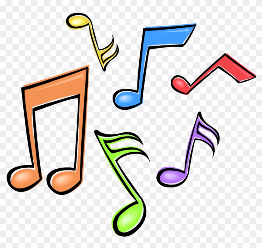 Notes clipart colored. Music png colorful 