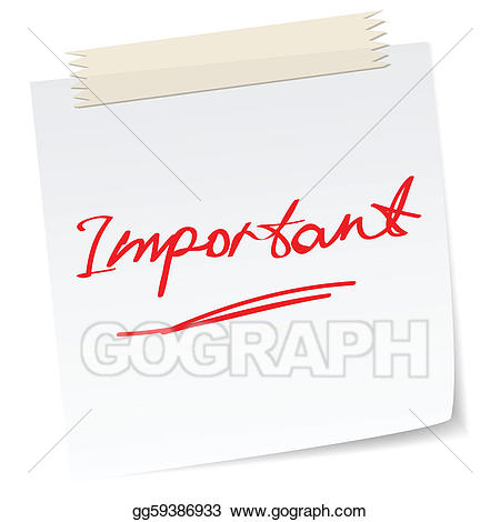 notes clipart important note