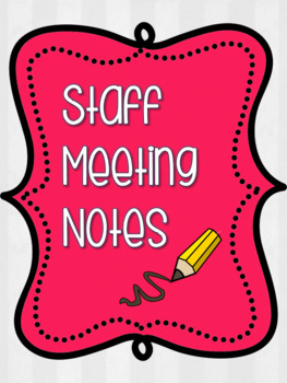 notes clipart meeting notes