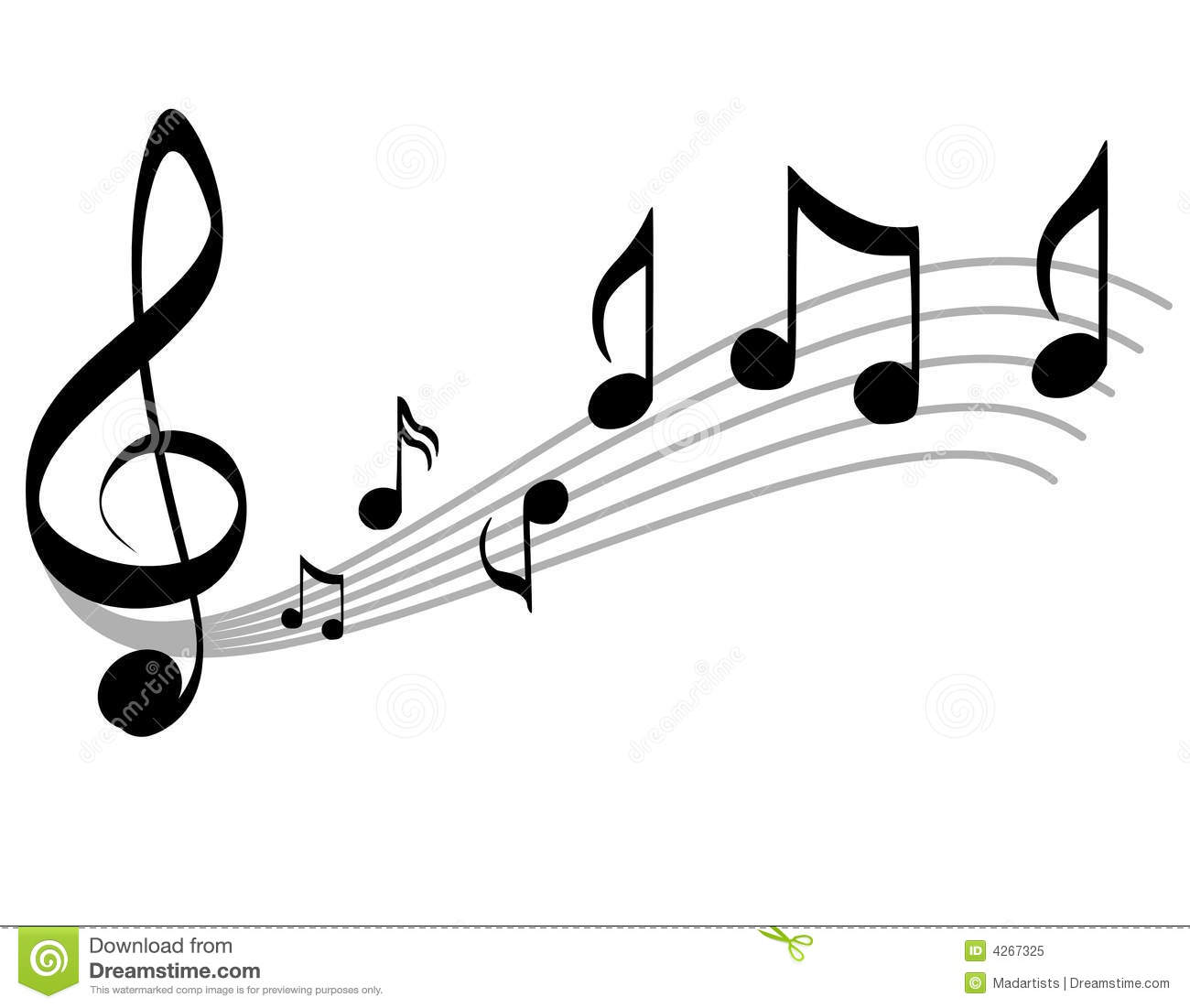 notes clipart music scale
