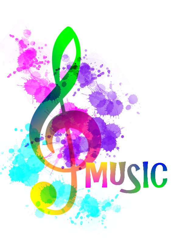 Music free on dumielauxepices. Notes clipart rainbow